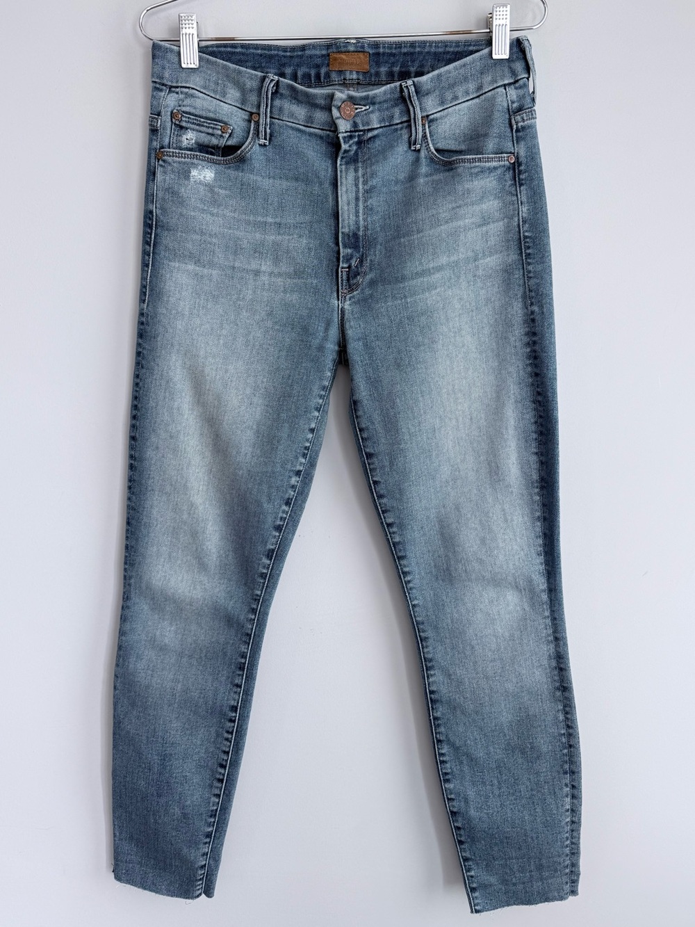 MOTHER High Waisted Looker Ankle Fray Jeans After the Heartbreak 28 High Rise - Picture 3 of 16